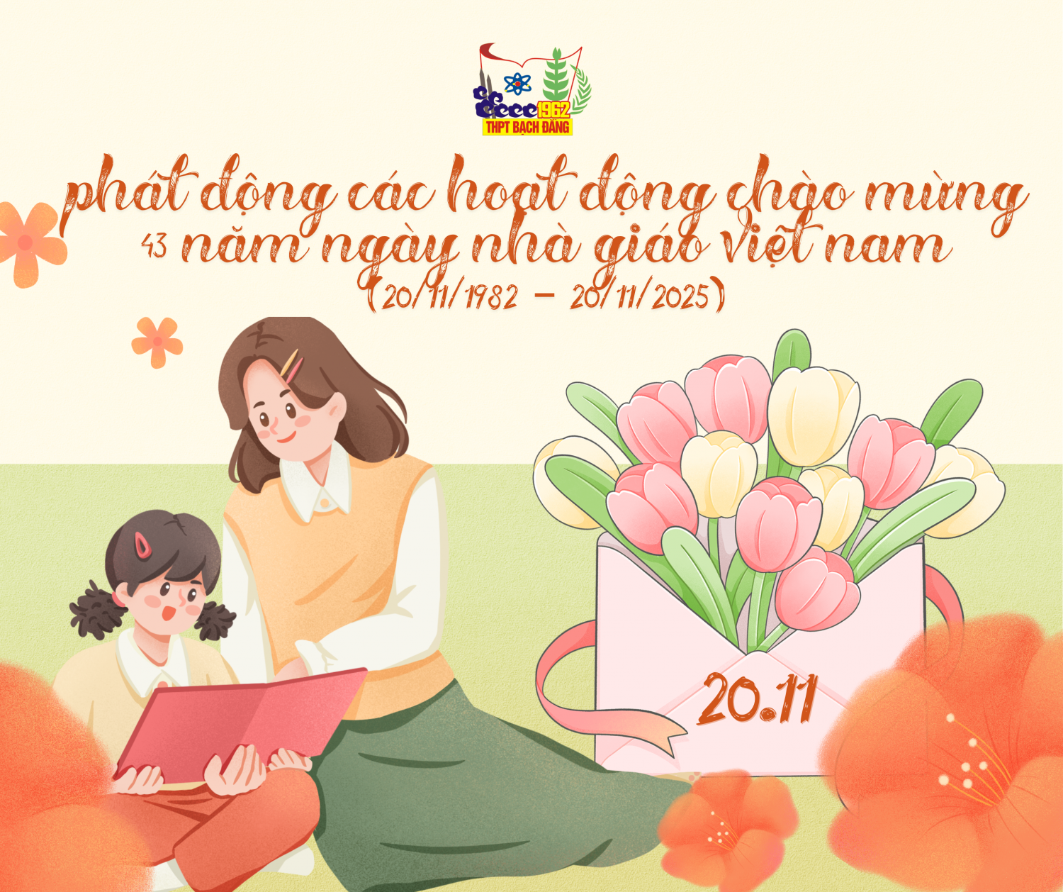 🎉 PHÁT ĐỘNG CÁC HOẠT ĐỘNG CHÀO MỪNG 43 NĂM NGÀY NHÀ GIÁO VIỆT NAM (20/11/1982 – 20/11/2025) 🎉