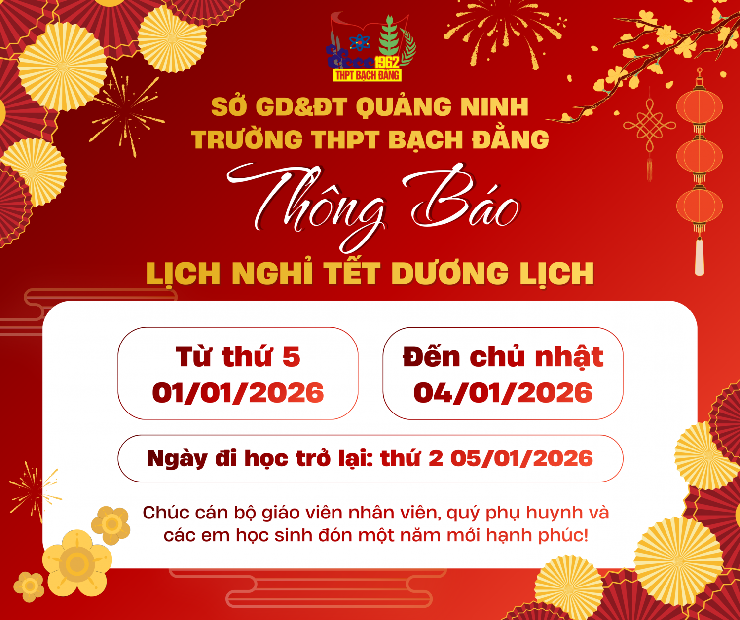 SỞ GIÁO DỤC VÀ ĐÀO TẠO QUẢNG NINH TRƯỜNG THPT BẠCH ĐẰNG