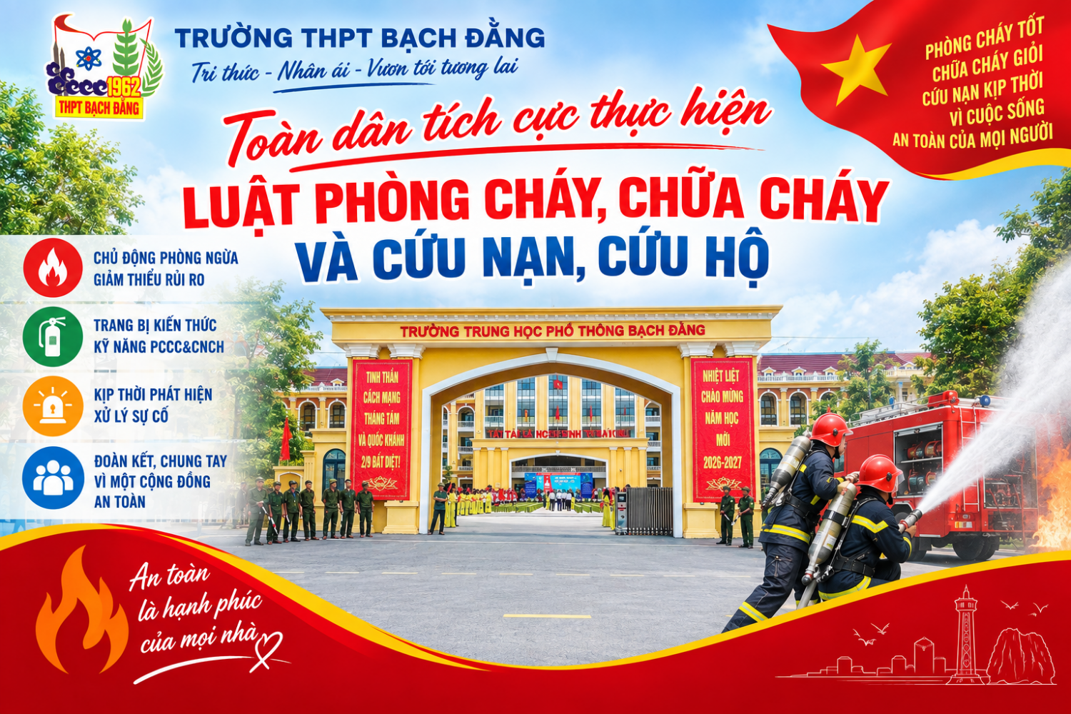 CHỦ ĐỘNG PHÒNG CHÁY, CHỮA CHÁY – BẢO VỆ TÍNH MẠNG, SỨC KHỎE VÀ AN TOÀN CỘNG ĐỒNG